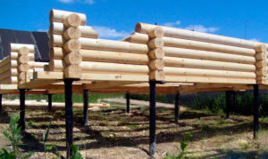 деревянные сваи для фундамента