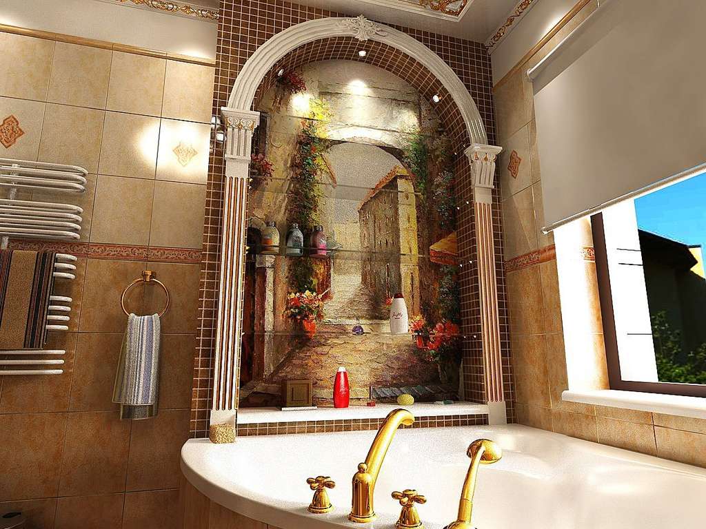 Туалет от Версаче римская мозаика
